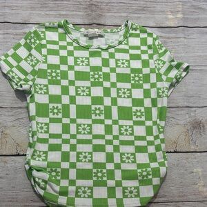 Girls size 12 green tee